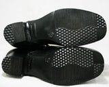 Size 6 WW Black Boots - Victorian Inspired - Authentic 50s Deadstock - Waterproof Vinyl Fleece Lined Winter - 50s Wide Width Ladies Shoe