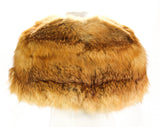 1940s Fox Fur Shrug - Size XS Genuine Fur Cape - 30s 40s Capelet - Natural Soft Red Orange 1930s Broad Collar - Winter Wrap - Vintage Vixen