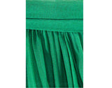 Size 4 Green Skirt - Small 1950s Emerald Silk Dance Skirt - Evening Formal Full Chiffon Beauty - 50s Lord & Taylor Label - Waist 25