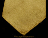 40s Men's Military Tie - 1940s World War II Army Soldier's Necktie - Uniform Issued Summer Style Top Stitched Point - WWII Era Infantry