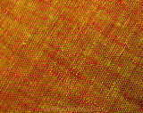 1960s Table Runner - Hand Woven Saffron Yellow & Cayenne Orange Red Cotton Textile - Beautiful Southwestern Style 60s Mod Dresser Runner