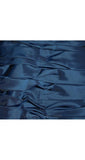 Size 6 Cocktail Dress - Blue Taffeta & Velvet Party Dress by Designer Victor Costa - Convertible Halter or Strapless - Faux 50s - Bust 35