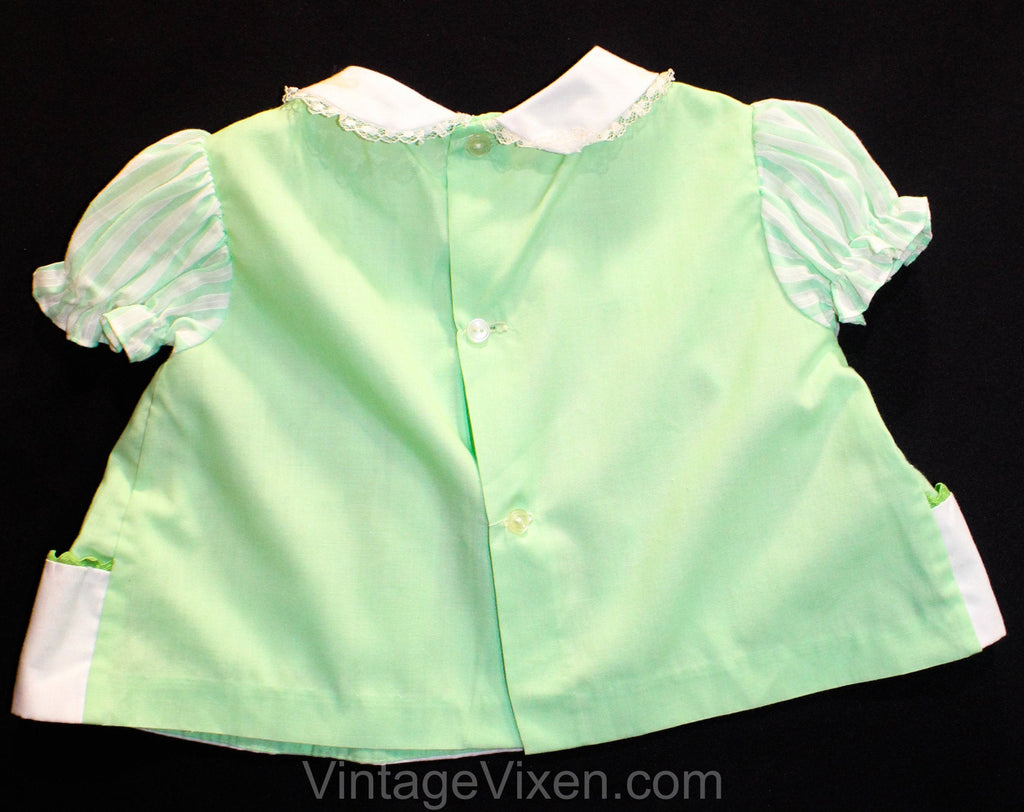 Daddy's Little Honey 1960s Baby Dress - Mint Green Vintage Infant's Fr Vintage Vixen Clothing Daddy's Little Honey 1960s Baby Dress - Mint Green Vintage Infant's Fr Vintage Vixen Clothing