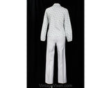 Size 0 1980s Office Outfit - XXS Gray and Black Three Piece Corduroy Suit - 80s Long Sleeve Top & Tailored Pant - NOS Deadstock - Waist 23