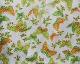 Girl's 4T 1960s Dress - Cute Toddler Girls Dress - Butterfly Novelty Print Green Cotton 60s Mod Shift & Matching Bloomer - Spring Summer