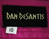 Size 6 Orchid Purple Skirt - Exquisite Designer Silk Shantung Full Circle Formal Skirt - Dan DeSantis - Fuchsia Pink 1980s 90s - Waist 26