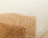 4 Pairs 1940s French Heel Stockings - Knee High Hosiery - Suntan Hue Skin Blend - Size 10 1/2 - 15 Denier by Spot Lite - Unworn 40s NIB