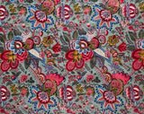 Beautiful Interior Designer Fabric - The Persian Splendors - 1.4 Yards x 28" - French 1980s Decorator Sample for Upholstery Drapes Cushions