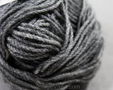 Quality Gray Wool Yarn - One Single Skein 1 Ounce - Slate Smoke Fog Gray Knitting Crochet Fiber Arts - Airns-Wear Crepe Laine From England