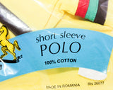1970s Boys T Shirt - Classic Retro Yellow Size 12 Striped Tee - Boy's Cotton Summer Short Sleeve T-Shirt - Athletic 70s Children's NOS NIP