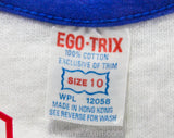 1970s Boy's Track Star Tank Top & Shorts Set - Size 10 Boys 70s Retro Athletic Shirt Sportswear Outfit - Blue Yellow Eagles - NOS Deadstock