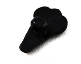 10 Black Ice Cream Cone Plastic Buttons - 16mm x 11mm - Small Icecream Sweet Dessert - Novelty Sewing Crafts - 3/16 Shank - 80s Deadstock