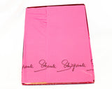 Schiaparelli 1950s 60s Hosiery - Definitely Neutral Sheer Nylon Stockings - Two Pairs Thigh High In Original Red Designer Box & Pink Tissue