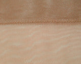 2 Pairs 1950s Stockings - Seamless 50s Hosiery - Two Pair in Suntan Brown Nylon - Cotton Comfort Sole Service Sheers - Thigh Highs in Box