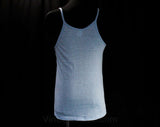 Men's XXS Tank Top - Pump Iron Sleeveless Old School Athletic T Shirt - Body Builder Weight Room Muscle Tee - 1970s 80s Mens - Chest 34