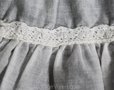 Girl's Size 3T Full Slip - 1950s Child's White Cotton Petticoat Skirted Slip - Child Size 50s Crinoline - Her Majesty Label - Antique Look