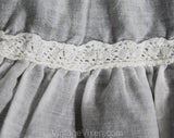 Girl's Size 3T Full Slip - 1950s Child's White Cotton Petticoat Skirted Slip - Child Size 50s Crinoline - Her Majesty Label - Antique Look