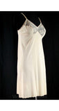 Size 4 Beige Full Slip - 1970s Neutral Full Slip - Elegant Classic Fleshtone Slip with Floral Lace - Vanity Fair - Bust 33.5 - 39952-1