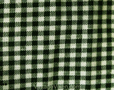 Teen Boy's 1950s Shorts - Size 14 Forest Green & Ivory Gingham Summer Cotton - Authentic 50s Childs Preppy Classic Deadstock - Waist 26.5