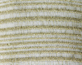 Size 8 Metallic Knit 60s Dress - Chic Lurex Twinkle Striped 1960s Cocktail - Short Sleeve Gold & Silvery Gray - NWT Deadstock - Bust 36