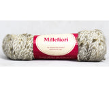 Brindled Brown Wool Yarn - One Single Skein 1.75 Ounces 50 Grams - Off White Tan Irish Knitting Fiber Arts - Variegated Fluffy Lofty Blend