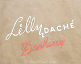 3 Pairs 1950s Seamed French Heel Stockings - Lilly Dache's Dashing Hosiery - Suntan Hue Thigh Highs - Size 9 1/2 Three Pair Unworn NIB