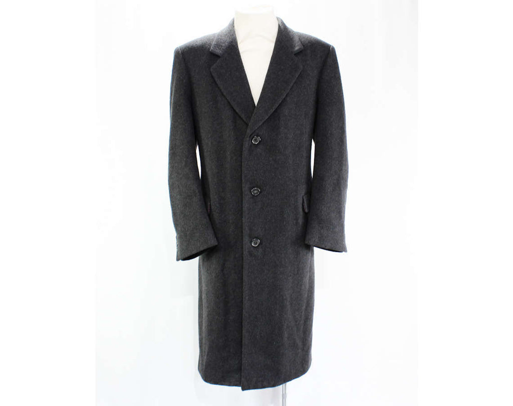 Men's Cashmere Overcoat - Nino Cerruti Coat - Large to XL - Handsome 1 ...