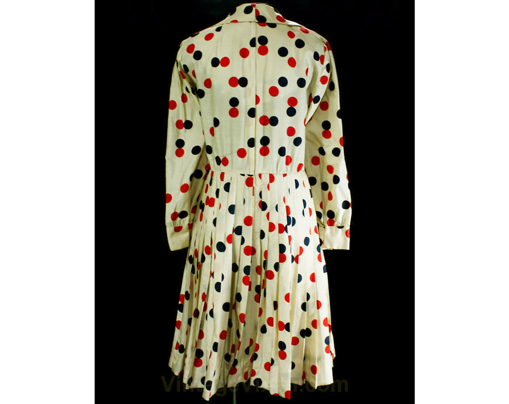 red polka dot 60s dress red white polka dot dress 60s Red White & Blue Polka Dot Mod Mini Dress -parroquiadesanalbertomagno.com