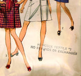 1969 Dress Sewing Pattern - 60s Misses Petite Dress Coatdress - Sleeveless & Sleeved - Complete Bust 32.5 Simplicity 8653 1960s Mod Chic