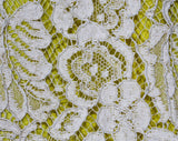 Size 6 Spring Suit - 1960s Yellow & White Lace Cocktail Dress and Jacket - Tailored Sleeveless Sheath - NWT 60s Deadstock - Bust 34.5