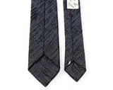 Men's Atomic Arrows Tie - 1950s Narrow Necktie - Black Gray & Brown Beautiful Textured Weave - 50s Hepcat Rat Pack Mid Century Haberdashery