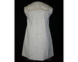Medium 50s Apron - Hostess Style Ecru Lace Taffeta Smock Top - Size 10 to 12 - Bust 40 Hip 45 - 1950s Housewife - NOS Deadstock - 40871