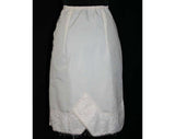 XXS Half Slip - 1960s Beige Tricot & Rustling Faille - Small 60s Nude Underskirt Lingerie - Skirt Saver - NWT Deadstock - Waist 22 to 24