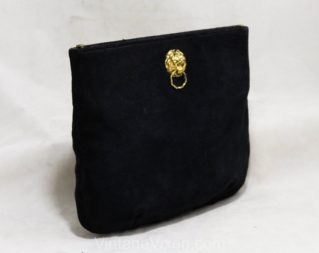 Blue Suede Clf Leather Bag Bag