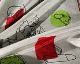 1950s Vanity Silk Scarf - Lipstick & Perfume Novelty Print - 50s Vintage Vixen Bachelorette Style - Gray Red Lime Green - Faux French Label