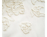 Size 8 Bridal Gown - Elegant 1960s Satin Wedding Dress with Alencon Lace - Short Sleeved 60s Sheath - Never Worn - Bust 35.5 - 31820