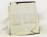 2 Pairs 1950s Stockings - Dark Grey Seamless 50s Thigh High Hosiery - Diamond Texture Nylon - Twilite Charcoal Hue - NIB Original Box Nebel