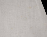 1950s Baby's Dress & Slip Set - Size 0 to 3 Months - Fine Pale Yellow Cotton White Embroidery - All Hand Sewn - 50s Infant Girl's Outfit