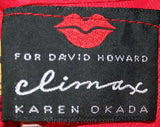 XXS Red Dress - Sexy 1990s Stretch Lace Dress by Climax - Size 000 - Saucy Senorita 1930s Look Flirty Designer David Howard - Bust 30 -40865