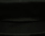 1930s Black Box Bag - Deco Velvet 30s Handbag - Brass Hardware - Mirror Inside - Oblong - Authentic 1930's Evening Purse - 47945
