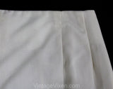 XS 1960s White Hot Pants - Ladies Size 2 Cotton Canvas Shortest Shorts - 60s Summer Retro Nautical Casual - Jackfin New York - Waist 24.5