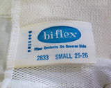 1970s Panty Girdle - Ivory White Spandex Vintage Foundation Support Wear Shapewear - Small - 60s 70s Biflex Deadstock NIB - Waist 21 to 24