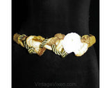 Medium Large Belt - Artisan Chic 1980s Knotted Rope Shell - Size 10 to 14 - Summer - Natural Rope - Hemp and Leather - Beach Look - 39387-1
