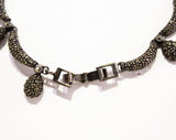 Exquisite Sterling Silver & Marcasite Necklace - Victorian Style Antique Inspired 40s 50s Beauty - Studded Teardrops and Swags - Gorgeous