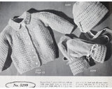 Lot of 3 1930s 40s Crochet & Knit Children and Baby Patterns - Cotton Babies Jumper - Boys and Girls Sweaters - Wool and Cotton Knitting