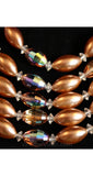 Dramatic 1950s Mocha Glass & Pearls Five-Strand Necklace - Cocoa Brown Pearlized Beads - Multi Strand 50s 60s Necklace - 35562-1