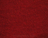 Men's Medium Sweater - 1970s San Francisco California Knit Top - Red V Neck Mens 70s Pullover - Long Sleeved American Souvenir - Chest 43