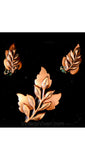Vintage Renoir 1940s Copper Leaf Pin & Earrings - Fall - Autumn - Brown Botanical Leaves - 1940s Metal Brooch - Designer - Swing Era - 40162