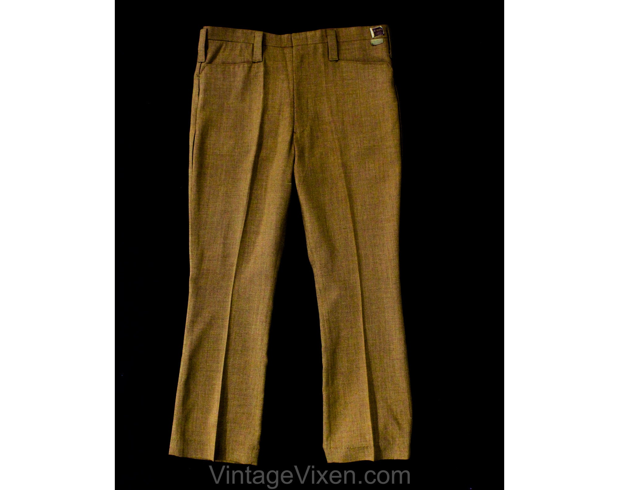 Men's Medium 60s Dress Pants - Mod Late 1960s Rust Brown Tailored Busi Vintage Vixen Clothing Men's Medium 60s Dress Pants - Mod Late 1960s Rust Brown Tailored Busi Vintage Vixen Clothing