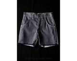 Boy's Size 8 1950s Jean Shorts - Rough n' Tumble Childs Dark Navy Blue Cut Off Denim Deadstock - Children's Summer Classic 50's Cutoffs